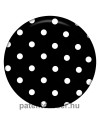Pöttyös fekete porcelánpatent